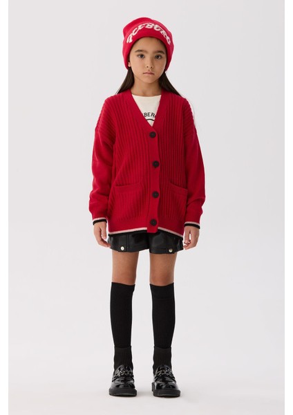 Bg Store Kız Çocuk Kırmızı Hırka