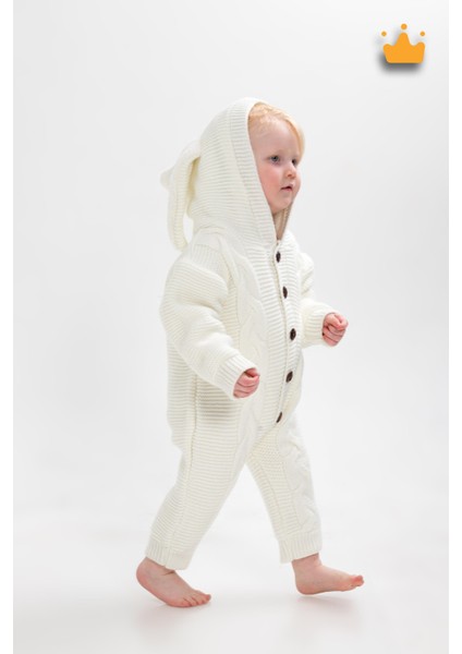 Babyhola Triko Içi Velsoft Kız Erkek Bebek Tavşan Kulaklı Tulum 2800 modelleri