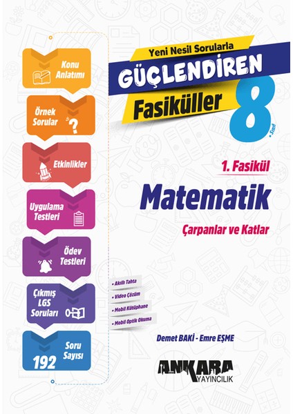 8. Sınıf Matematik Güçlendiren 1. Fasikül