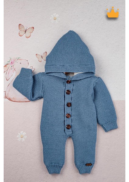 Babyhola Triko Içi Welsoft Kız-Erkek Bebek Tulum 2809