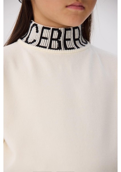 Bg Store Kız Çocuk Kırık Beyaz Kazak modelleri