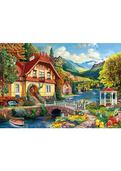 House By The Pond 3000 Parça Puzzle