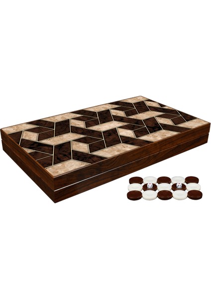 Ks Games Elegance Walnut Style Tavla