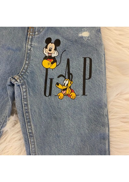 Mickey Baskılı Unisex Çocuk Pantolon fiyatları