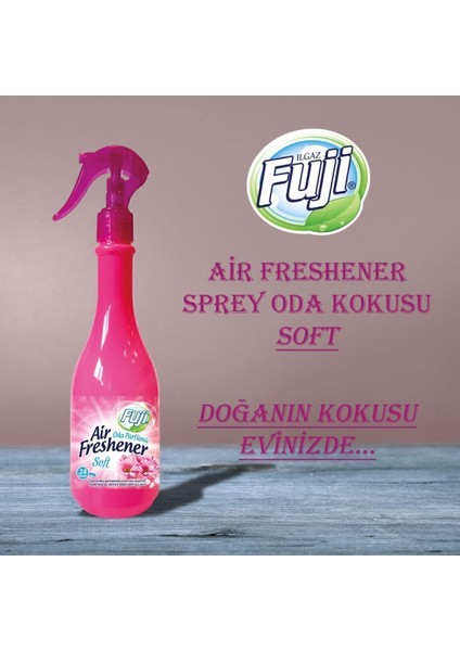 6 Adet Neon Air Oda Kalıcı Parfümü Soft Kokular Oda Spreyi 400 ml Hafif Pembe Çiçekler Oda Kokusu