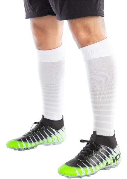 Çoraplı Bilekli Boğazlı Krampon Futbol Ayakkabısı Yeşil - Siyah