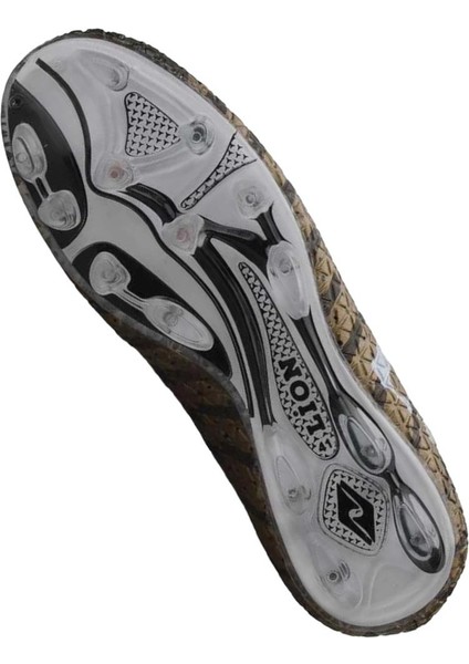 Çoraplı Bilekli Boğazlı Krampon Futbol Ayakkabısı SİYAH - ALTIN indirimleri