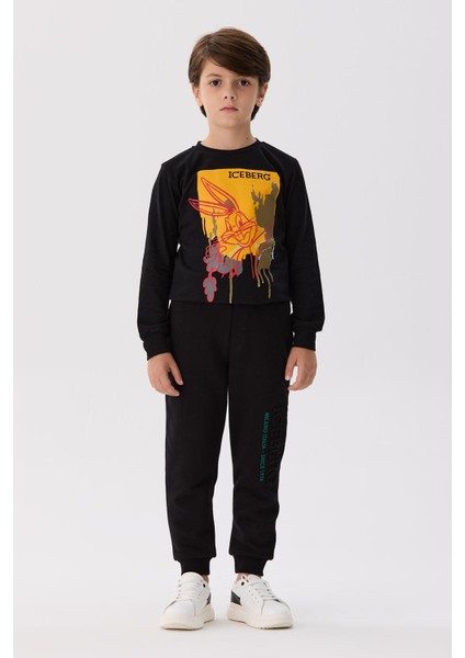 Bg Store Erkek Çocuk Siyah Eşofman Altı