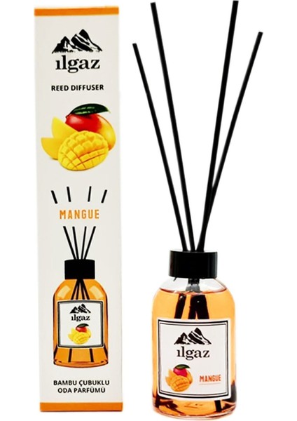 2 x 1 Okyanus + Mango Oda Kokusu 110 ml Ocean + Mango Bambu Çubuklu Oda Ortam Kokusu