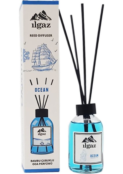 2 x 1 Sandal + Okyanus Oda Kokusu 110 ml Sandal + Ocean Bambu Çubuklu Oda Kokusu Ortam Kokusu