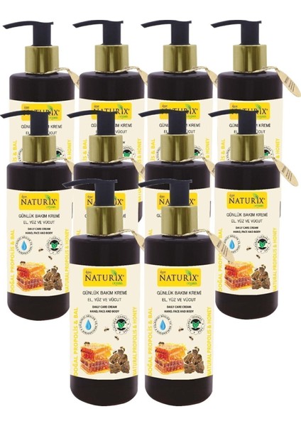 10 Adet Cilt Bariyer Kremi Nemlendirici Kuruluk Giderici Bal & Propolis Krem El Yüz Vücut Losyonu