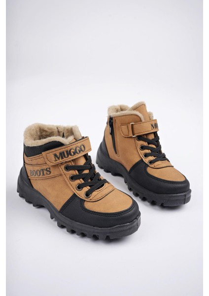 Trudy Garantili Soğuğa Dayanıklı Kürklü Cırtlı ve Bağcıklı Çocuk Bot fiyatları