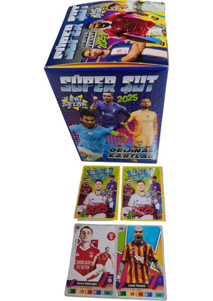 2025 Süper Şut Orijinal Futbolcu Kartları Yeni Sezon Süper Futbolcular Oyun Kağıtları fiyatları