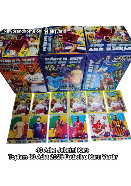 2025 Süper Şut Orijinal Futbolcu Kartları Yeni Sezon Süper Futbolcular Oyun Kağıtları modelleri