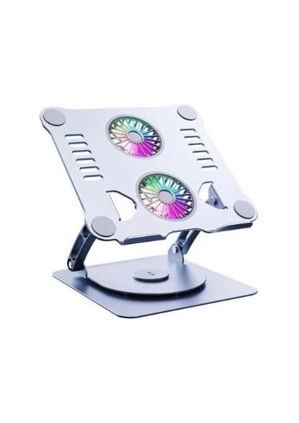 Çift Fanlı Dizüstü Bilgisayar Soğutma Standı Güçlü Soğutma Performanslı Notebook Soğutucu Stand Pro