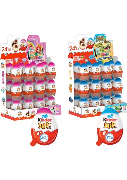 Joy Süpriz Yumurta Erkekler ve Kızlar Için 2 x 24 Lü Set