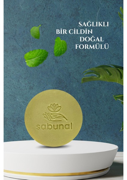Mentollü Nane Sabunu 3 Adet - Ferahlatıcı Yağlı Cilt ve Saç Temizleme Sabunu