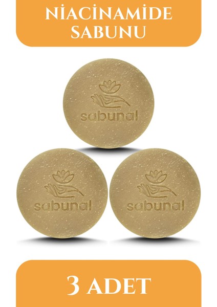Niacinamide Sabunu 3 Adet - Aydınlatıcı, Siyah Nokta ve Akne Sabunu