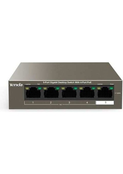 TEG1105P-4-63W 5 Port 4 Port Poe+ 10-100-1000 Switch Çelik Kasa Rack Mount