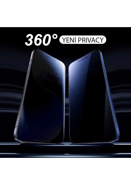 D+ Ultra 360° Privacy Full Glass 13 Pro Max/14 Plus Ekran Koruyucu
