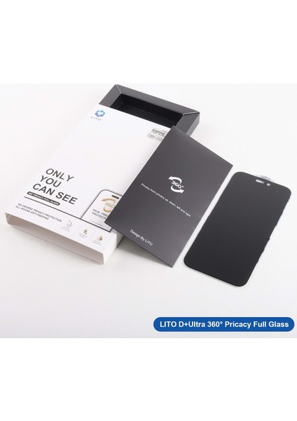 D+ Ultra 360° Privacy Full Glass 13 Pro Max/14 Plus Ekran Koruyucu