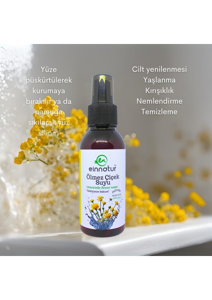 Einnatur Ölmez Çiçek Suyu, 100 ml, Buhar Distilasyonu, Yüz Bakımı fiyatları