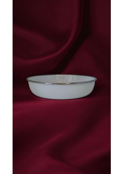 Emaye Muhallebi Yemek Kahvaltı Tabak Desenli 22CM , Çukur Tabak, Salata Tabak, Cips Tabak 6lı Set fırsatları
