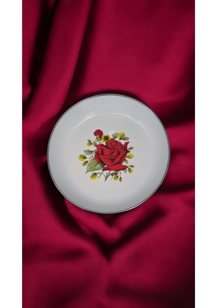 Emaye Muhallebi Yemek Kahvaltı Tabak Desenli 20CM , Çukur Tabak, Salata Tabak, Cips Tabak 6lı Set fiyatları