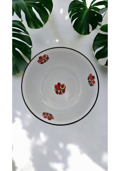 Emaye Hamur Legeni Salata Köfte Kısır Karıştırma Kabı Derin Tabak 36 cm fiyatları