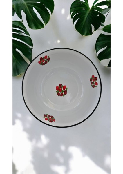 Emaye Hamur Legeni Salata Köfte Kısır Karıştırma Kabı Derin Tabak 3lü Set fiyatları