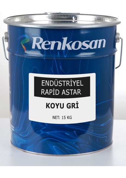 Endüstriyel Rapid Antipas Astar Boya Koyu Gri 15 kg