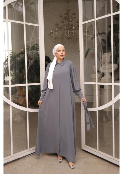 Gizli Patlı Düğmeli Ferace NSR504401 modelleri