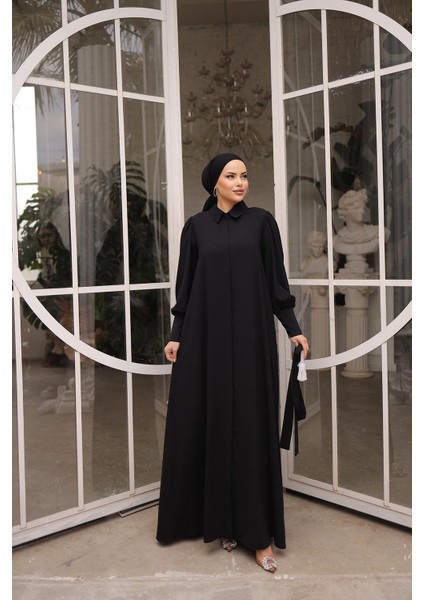 Gizli Patlı Düğmeli Ferace NSR504401 fırsatları