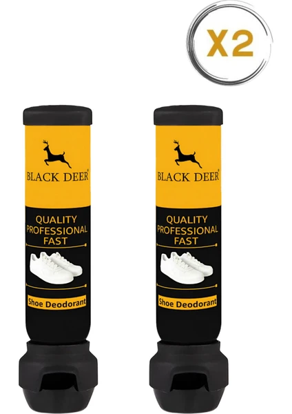 Black Deer 2 Adet Ayakkabı Deodorantı Koku Giderici Önleyici Sprey Ayak ve Ayakkabı Deodorantı 100ML