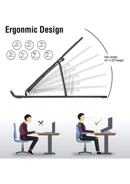 İndirim Land Ayarlanabilir Laptop Standı 7 Kademe