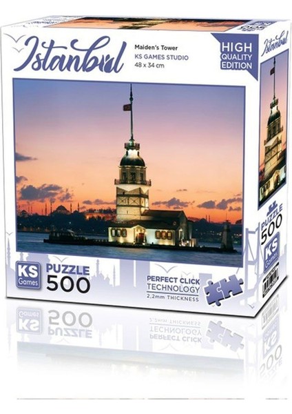 20059 Kız Kulesi Gün Istanbul 500 Parça Puzzle -Ks Puzzle