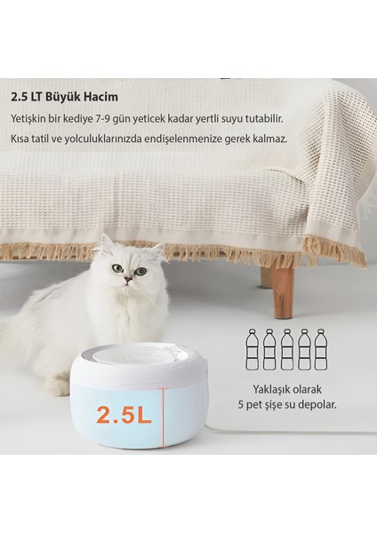 Kedi Köpek Arıtmalı Su Pınarı Antrasit