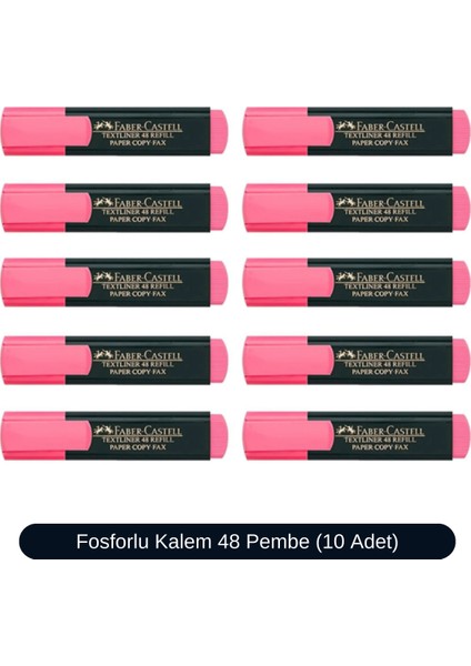 Fosforlu Kalem 48 Serisi 10 Adet