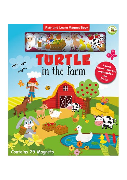 Turtle in the Farm Magnet Book