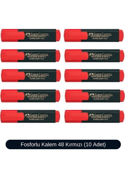 Fosforlu Kalem 48 Serisi 10 Adet
