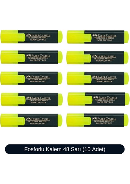 Fosforlu Kalem 48 Serisi 10 Adet