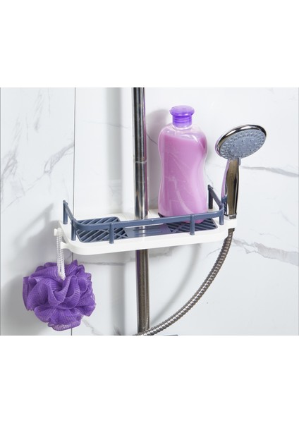 Banyo Rafı Şampuanlık Korumalı Banyo Organizeri Duş Organizeri