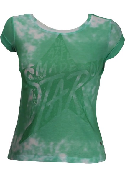 Erimeks Kadın Yıkamalı Basic T-Shirt