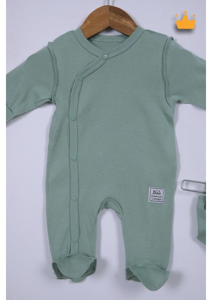 Babyhola 45CM Prematüre Serisi Pamuk Dıştan Dikişli Boydan Çıtçıtlı Patikli Tulum Bere Önlük Takım 22416 fiyatları
