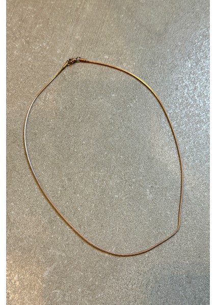 Kyoto Dizayn Snake Model Rose Gold Renk Şık Tasarım 316L Çelik 50CM Kolye modelleri
