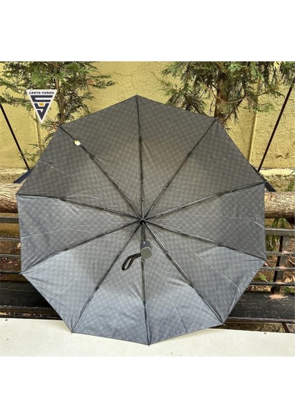 Rainwalker Tam Otomatik 10 Telli Şemsiye Ekose Siyah