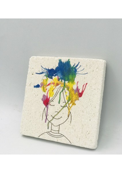 Taş Bardak Altlığı Gülümseyiş modelleri