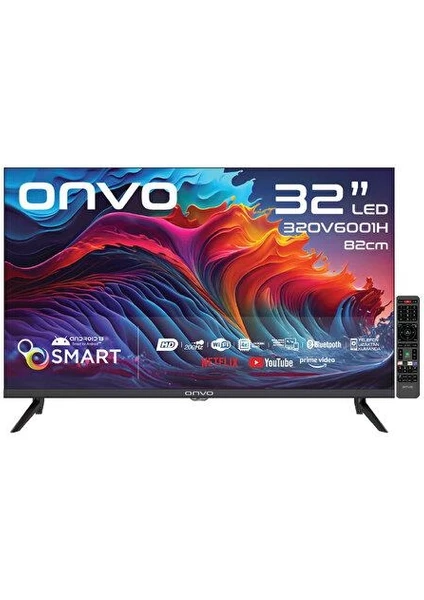 32OV6001H 32" 82 Ekran Uydu Alıcılı HD Android Smart LED TV