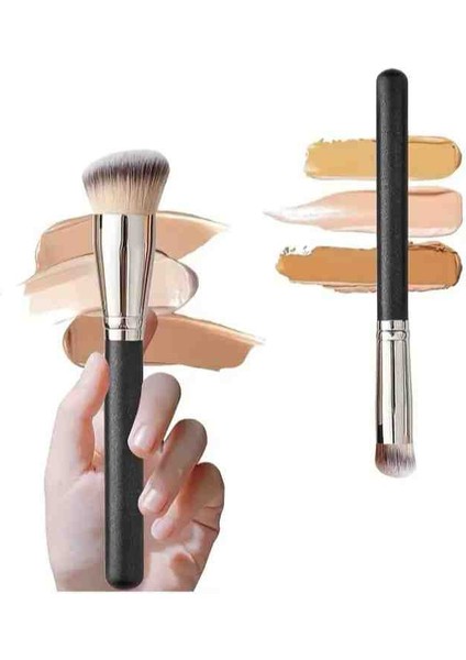 Make Up Brushes Set Fondöten Kapatıcı Kontür 3 Lü Set