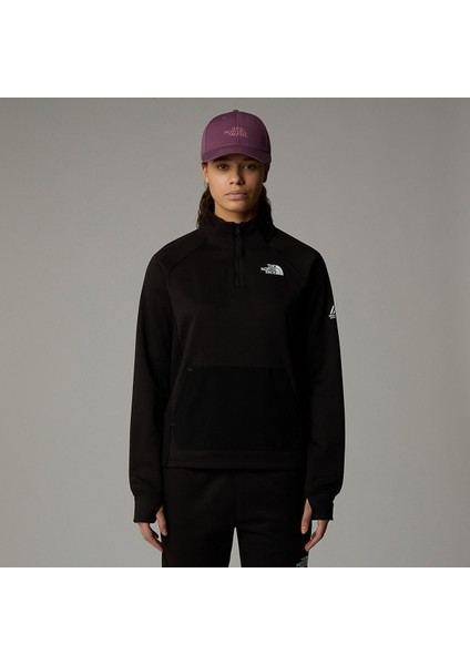 The North Face Mountain Athletics Fleece 1/ Kadın Siyah Kapüşonlu Sweatshirt